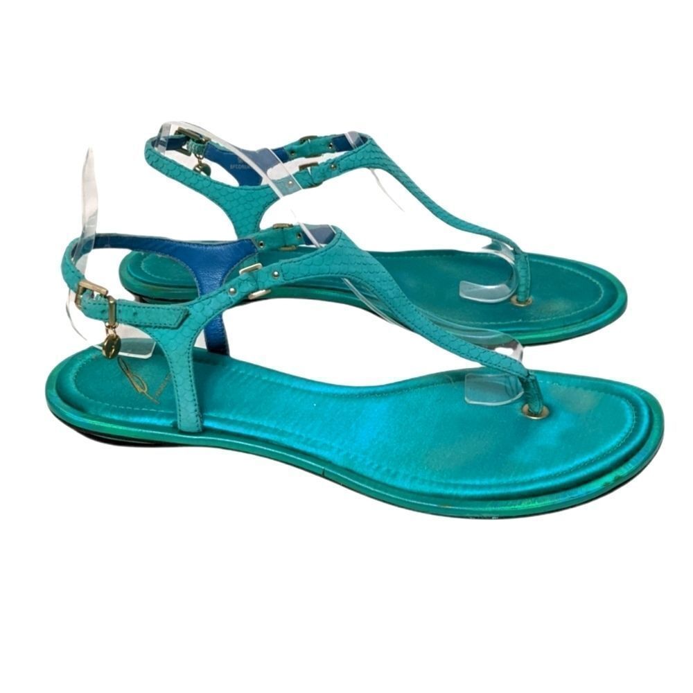 BRIAN ATWOOD Corentine Leather Thong Sandals 9 - Picture 3 of 8